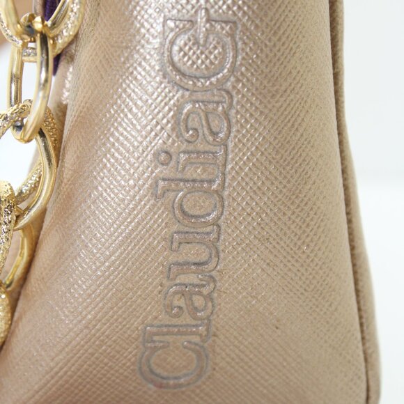 Claudia G Tiny Leather Shoulder Bag -Rose Gold - Picture 6 of 10